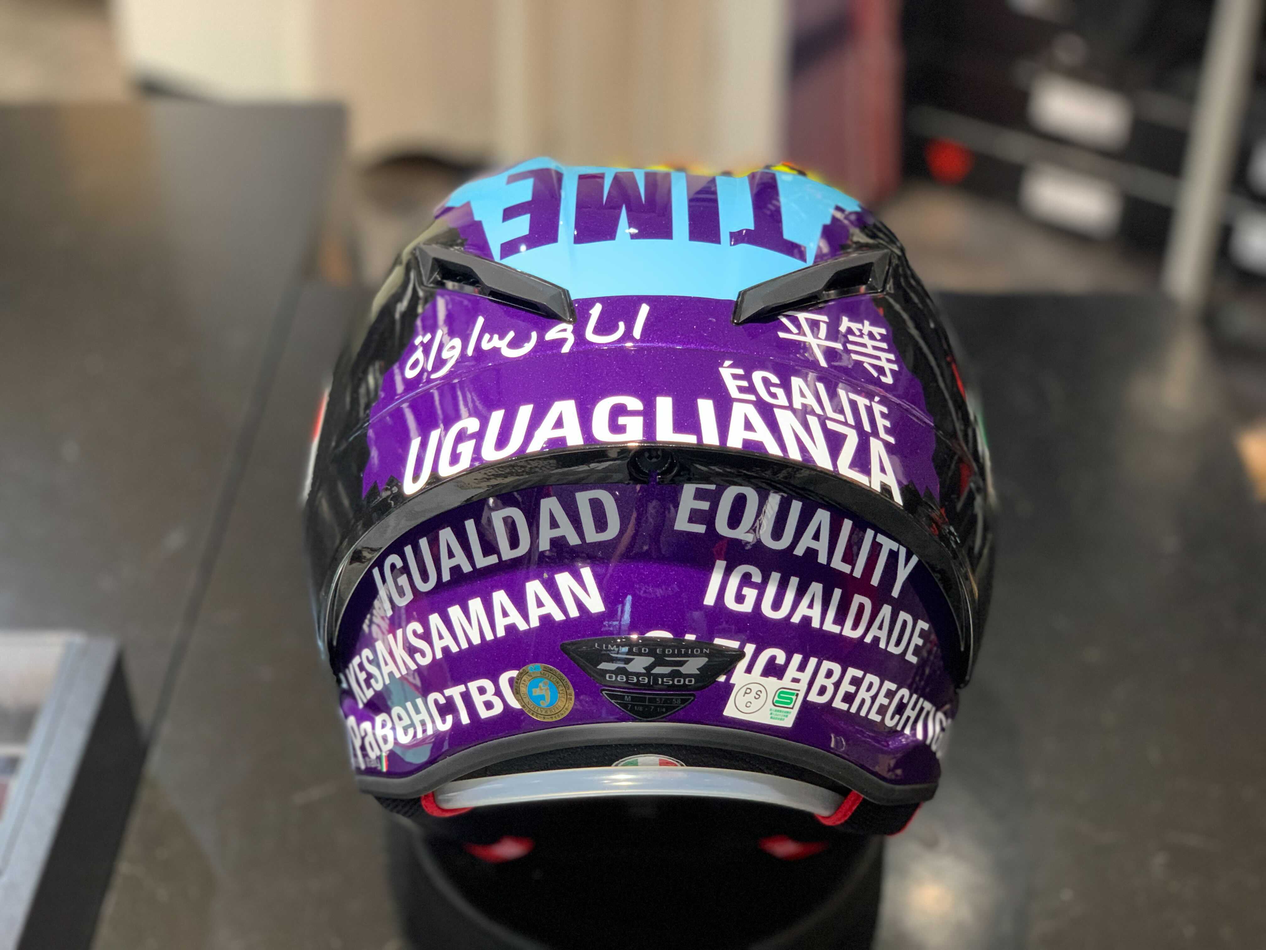 モルビデリ選手の深い思いが詰まったヘルメット『MORBIDELLI MISANO 2020』